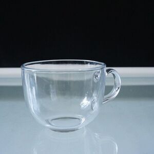 12 oz Coffee Mug Tempered Clear Glassware Tea Soup Coffee